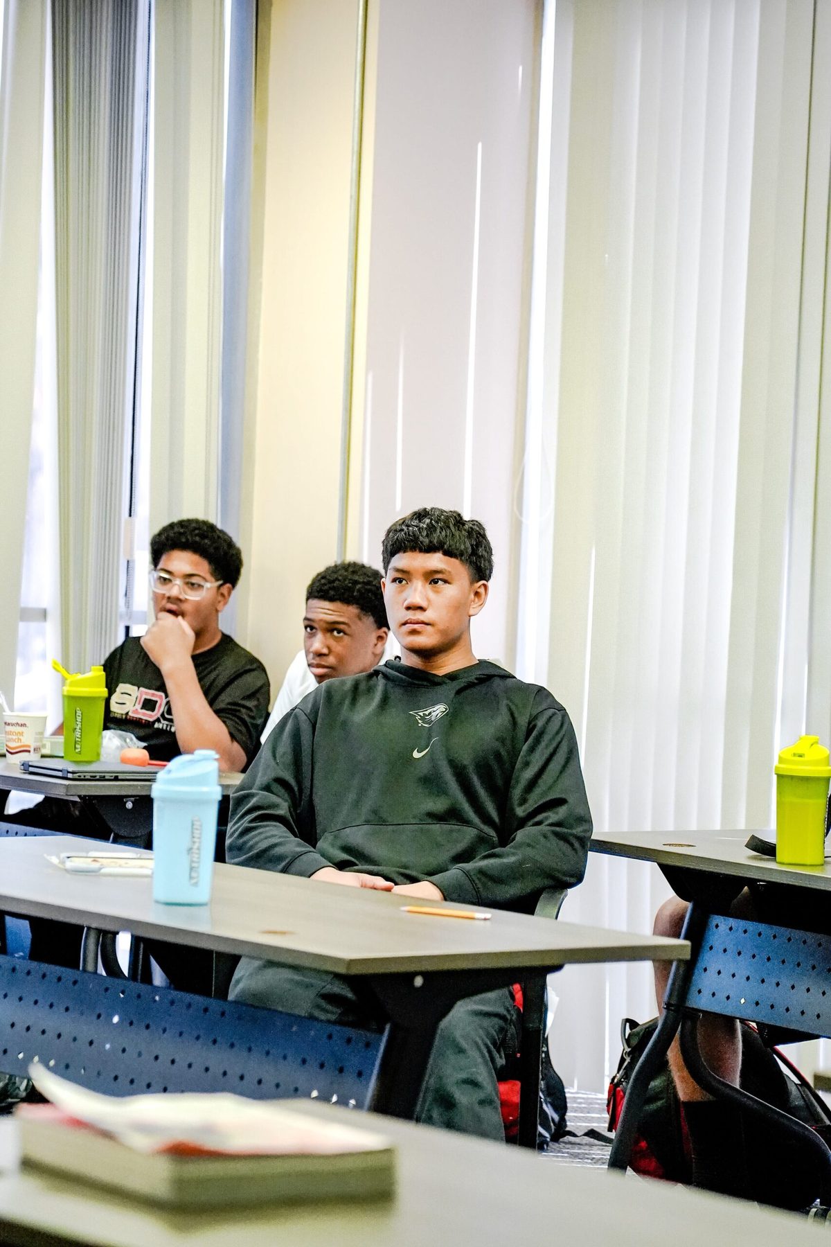 Student leading a seminar discussion